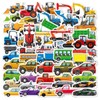 Pack of 100 Vehicle Stickers for Children Waterproof Cartoon Car