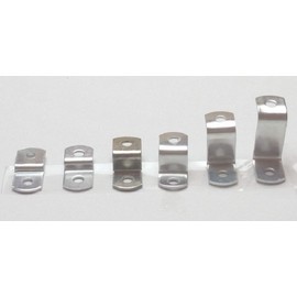 Offset Canvas Clips For Picture Framing Starters Package. Includes (100) of each 1/8" 1/4" 3/8" 1/2" 3/4" 1". Included is 600 pieces #6 X 3/8" pan-head screws.