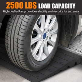 3'' Threshold Rampthreshold Ramps for Doorways,Heavy Duty 2500LBS Door Threshold Ramp, Anti-Slip,Durable Rubber Curb Ramp for Wheelchairs, Walkers, Scooters and Pets