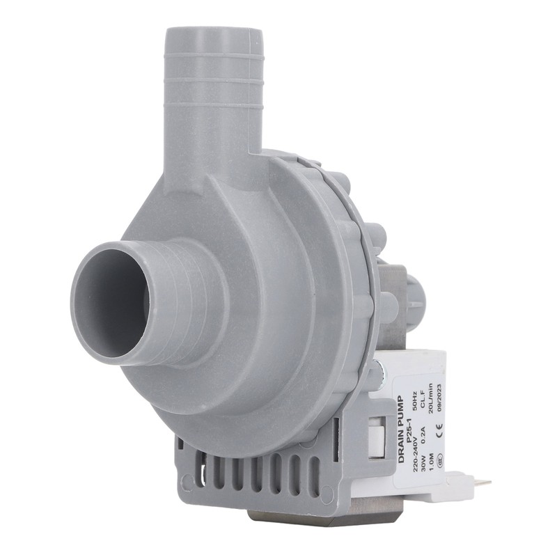 Washer Drain Pump Motor 30W 0.2A 20LPM Copper Coil Powerful