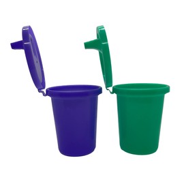 EJA Designs Sippy Cup for 1 Year Old and Toddlers with Attached Lid - Spill Proof, Stackable, Dishwasher Safe - 10 Oz, 4 Count - Never Lose a Lid Again - Baby Sippy Cups (Purple & Teal)