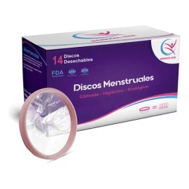 Discos Menstruales Desechables Renova-Her Rosa Morado Unitalla 14 piezas                                                                              