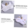 FOMIYES Pcs Plush Sleep Masks Unicorn Eye Cover Comfortable Blindfold