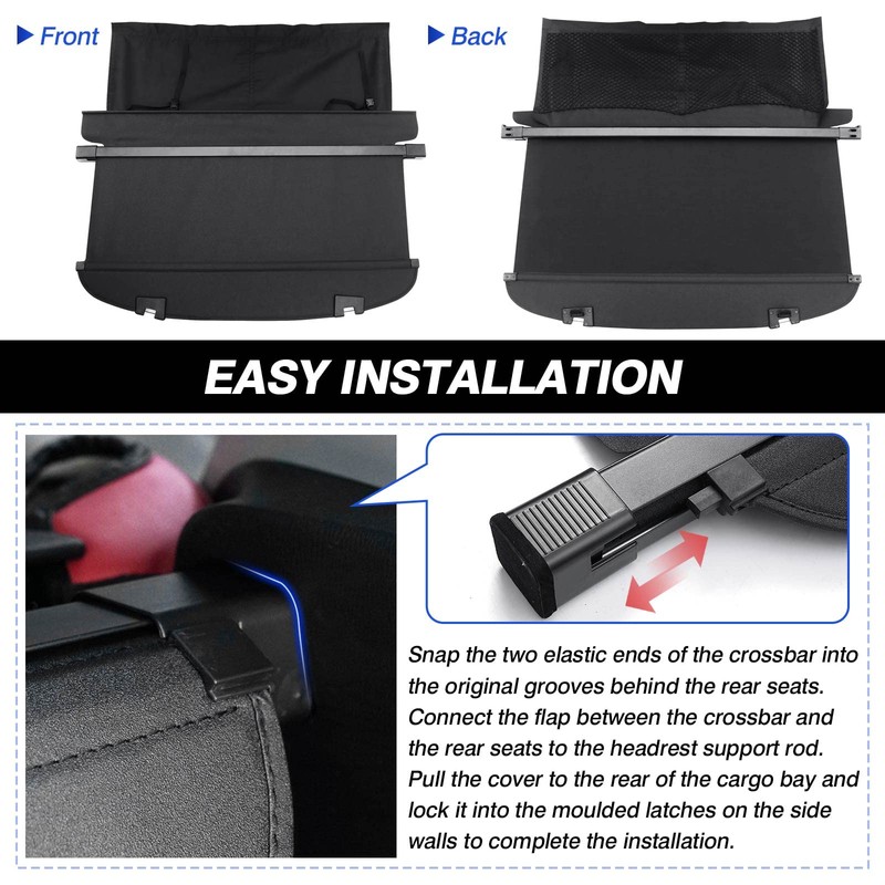 Cargo Cover for Mazda CX5 2017-2024 2025 Accessories Retractable Trunk