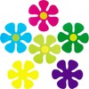 Outus 60 Pieces Flower Shaped Cutouts 60s 70s 80s Mini