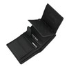 Police Mens Genuine Leather Vertical Wallet with Gift Box, Black