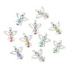 KitBeads 60Pcs 10 Colors Guardian Angel Charms Mini Acrylic Round