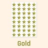 1000 Pack, Gold Foil Star Metallic Stickers, 0.6" Diameter
