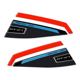 labelbike - 3D Stickers Motorcycle Protection Bands Upper Tank compatible with Yamaha Mt-07 2021-2022 - Orange