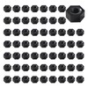 Lyeteung 60 PCS M6 Metric Thread Hexagon Fastener, Nylon Hex
