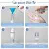 TUZAZO 6 Pack 3.4OZ/100ML Airless Pump Bottles, Clear Plastic Travel