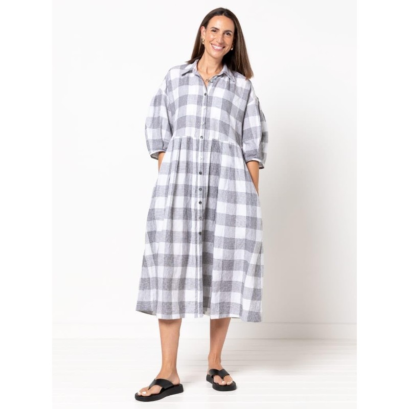 Style Arc Sewing Pattern - Emerald Woven Dress (Sizes 18-30)