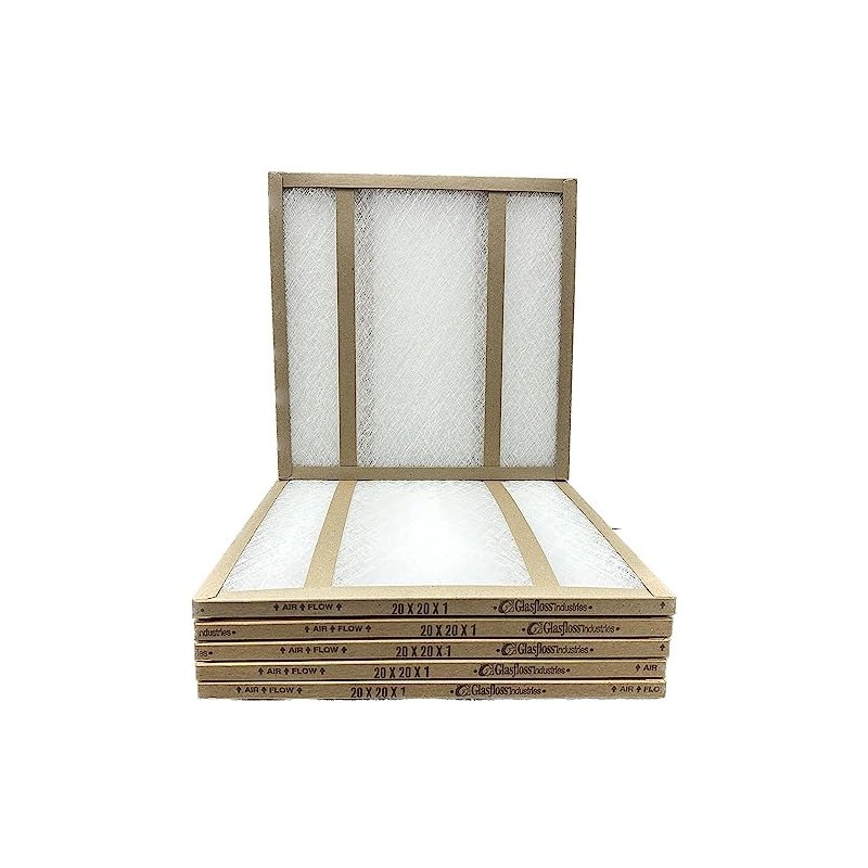 20x20x1 Glasfloss Fiberglass Air Filter, Double Strut, GDS Series, Made
