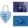 Pink 1Pc/Set Love Heart Shape Combination Padlock for Girls Women,