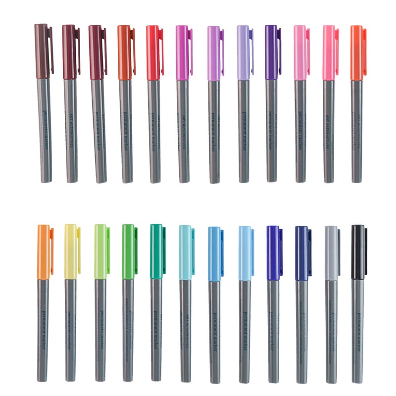 Art Alternatives Permanent Marker, Extra-Fine, Caramel - 1.2mm Felt Nib