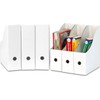 Simple Houseware 6-Pack Magazine File Holder Box, Foldable Cardboard Organizer,