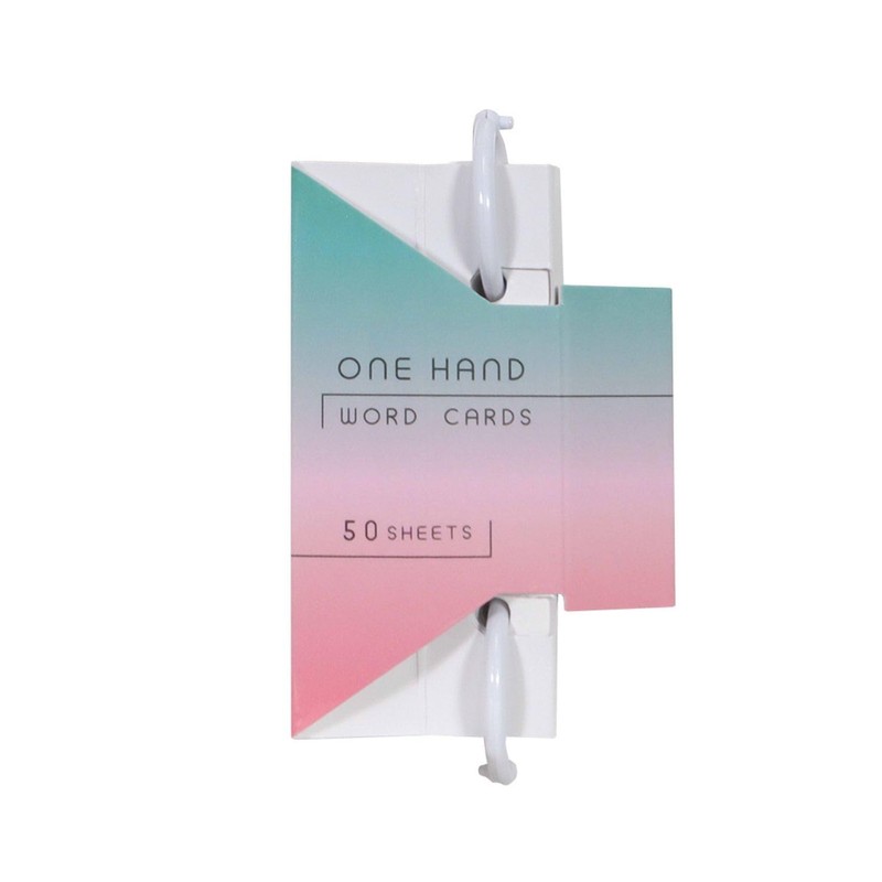 Kutsuwa Word Book One Hand Word Cards Small Coral 5-pack