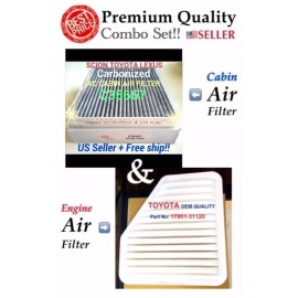 Excel For CAMRY Venza V6 Rav4 Vibe ES350 xB tC Engine&Carbon Element Cabin Air Filter