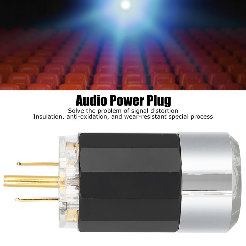 Monosaudio Pure Copper 24K Gold Plated Power Plug HIFI Audio