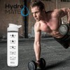 NatureWorks HydroMATE 32oz Motivational Water Bottle (White)