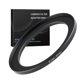 60mm to 67mm Step up Ring Filter Adapter Metal Ring Step up Rings Adapter Filter Compatible with All 67mm UV,CPL,ND,Lens Hood,Threaded Lens ect (60mm to 67mm)