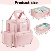 Jaffzora Extra Large Makeup Bag,4 in 1 Cosmetic Storage Organizer