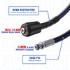 ClearRush Pressure Washer Hose 50FT Kink Resistant 1/4",3600 PSI Power