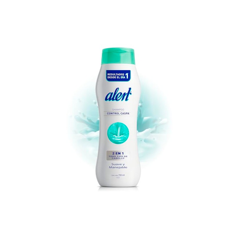ALERT - Shampoo 2 en 1. Shampoo control caspa para