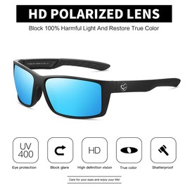 FAGUMA Polarized Sports Sunglasses For Men Cycling Driving Fishing Running UV400 Protection