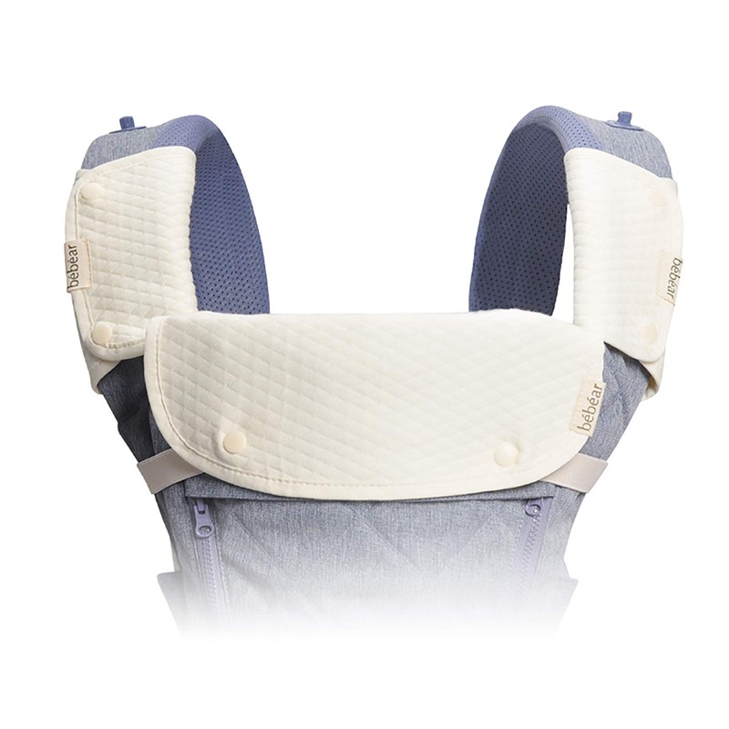 Bebamour Baby Carrier Drool Cover 3-Piece Set, Belt Pad, 100%