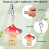 LEGENTLISUR Set of 4 Pieces Mushroom Plant Tablecloth Weights Cute
