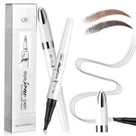 LOPHE Eyebrow Pen with 4 Fork Tip, Long-lasting Waterproof Eyebrow Pencil and 3D Microblading Eyebrow Pen Smudge Proof Brow Pen, Creates Natural Looking, Liquid Tattoo Eyebrow Pen with Fork Tip
