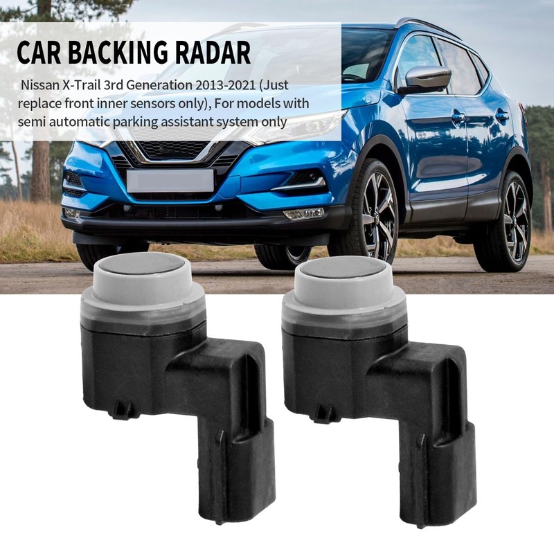 Hoypeyfiy 2PCS 28438-4EA0A Front & Rear PDC Parking Reverse Sensor