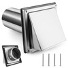 WENHUALI 4" Dryer Vent Cover Outside with Stainless Steel Guard