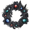 WREATH 15IN LU EYEBALL BLACK