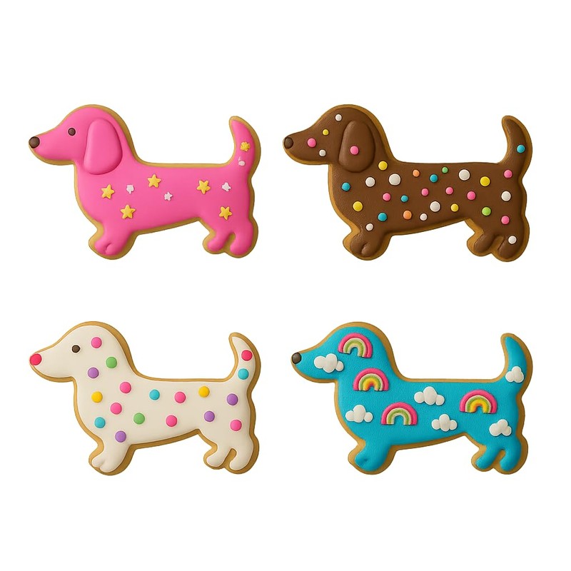 Mighty Gadget Dachshund Dog Cookie Cutter & Stamp - 4x1.5"