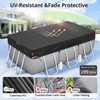[2024 Upgrade Super Windproof] 6x8.5FT Rectangle Pool Cover for Above