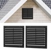 AIWFL 20 Inch Aluminum Automatic Gravity Shutter Louver Vent, 2