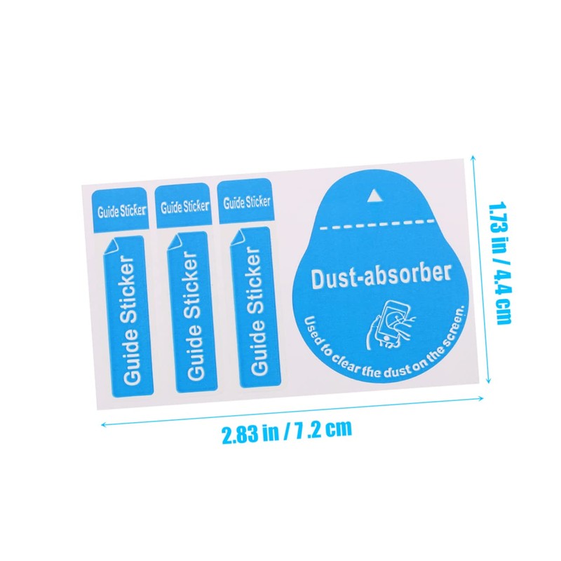 KOMBIUDA 200Pcs Phone Film Sticking Tool Dust Removal Stickers for