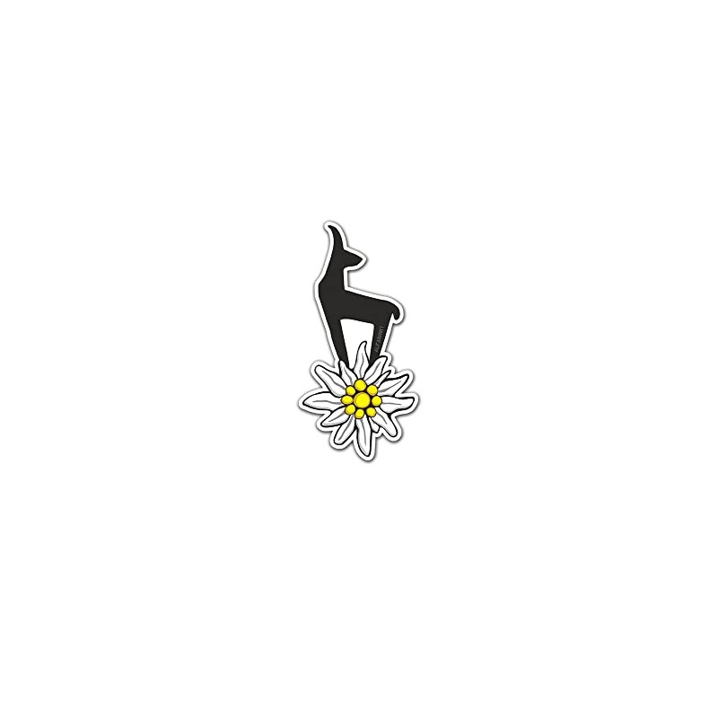 #A5620 Edelweiss Gams Mountaineering Badge Flower Sticker Car Sticker 6