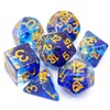 Haxtec DND Dice Set 7PCS Polyhedral Dice Compatible with Dungeons