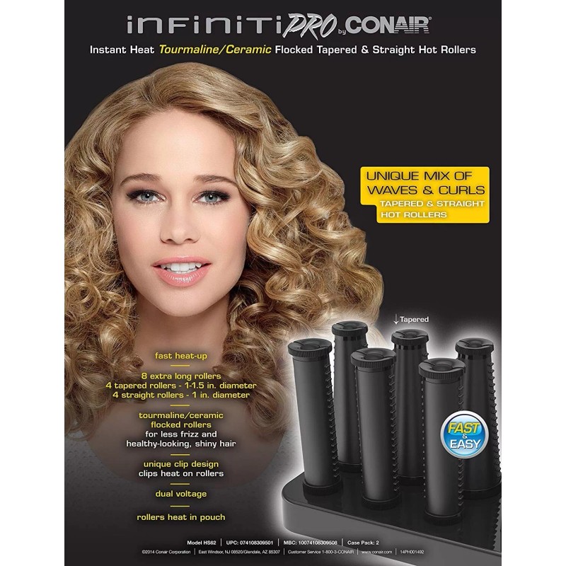 Conair Infiniti Pro Hairsetter Perp Long Rollers - HS62