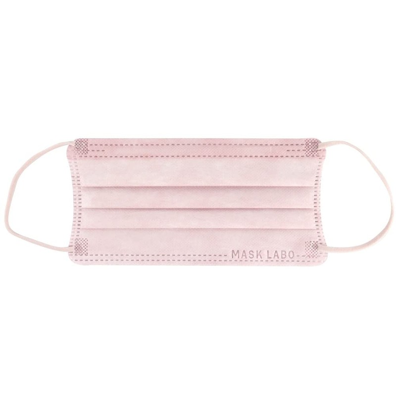 富士 cheek color mask チークカラーマスク３０枚入×２個 小さめ 血色マスク ワイド形状 (アッシュピンク)
