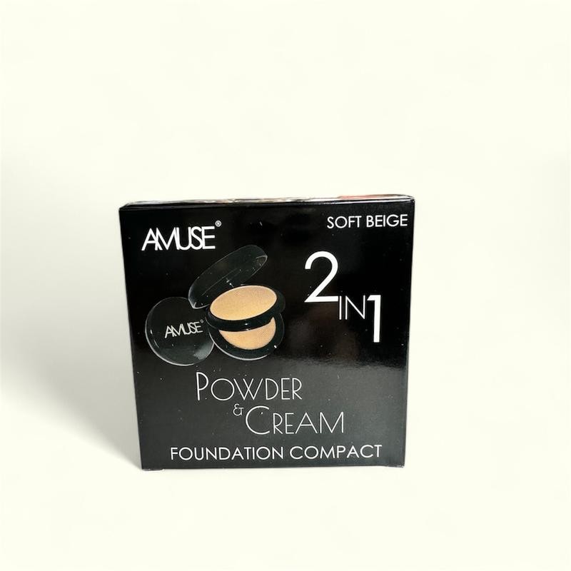 Amuse 2 in 1 Powder & Cream Foundation Compact Concealer