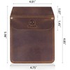 RingSun Genuine Leather Pocket Protector for Men, Durable Pocket Tool
