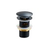 Pop-up Tub Drain Kit, Matte Black Tub Stopper for Freestanding