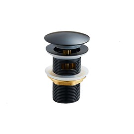 Pop-up Tub Drain Kit, Matte Black Tub Stopper for Freestanding Bathtub, Freestanding Tub Drain Kit