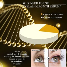 Suero Fortalecedor Para Crecimiento De Pestañas Ycejas 8ml                                                                                            