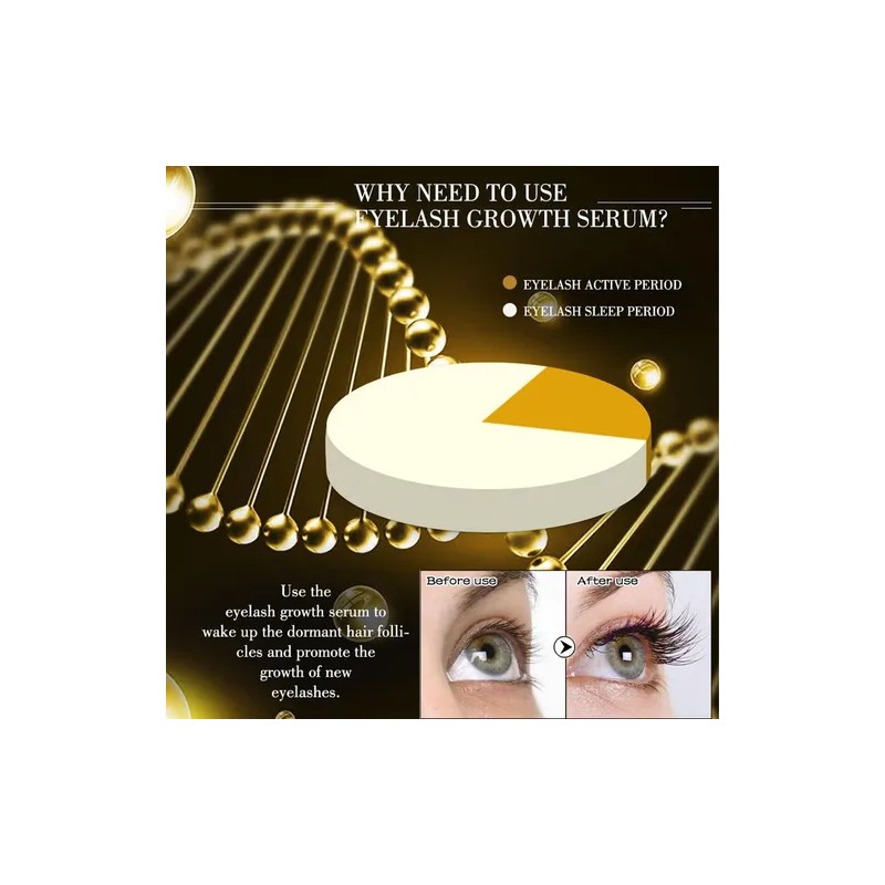 Suero Fortalecedor Para Crecimiento De Pestañas Ycejas 8ml