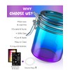 SafeDelux Smell Proof Jar with UV Protection, Airtight Glass Container,